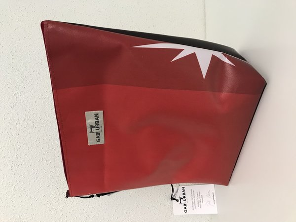 Wasserfeste Öltasche/Storage Bag "Red/Star"
